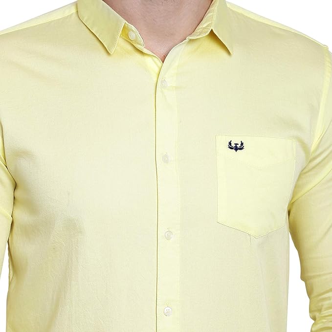 Mens Shirts Full Sleeve Cotton Casual Plain Shirt