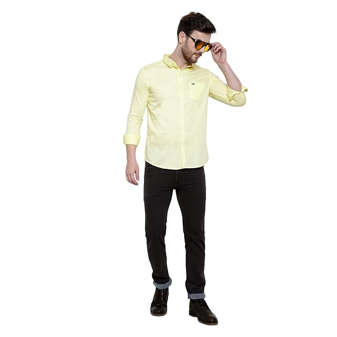 Mens Shirts Full Sleeve Cotton Casual Plain Shirt