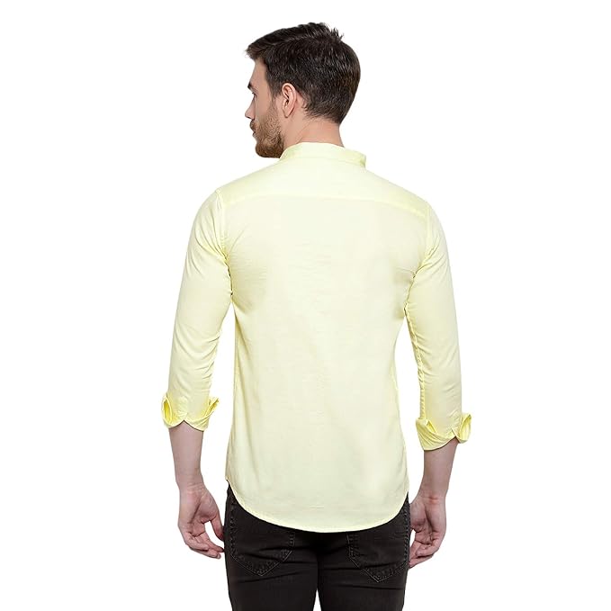 Mens Shirts Full Sleeve Cotton Casual Plain Shirt