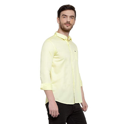 Mens Shirts Full Sleeve Cotton Casual Plain Shirt