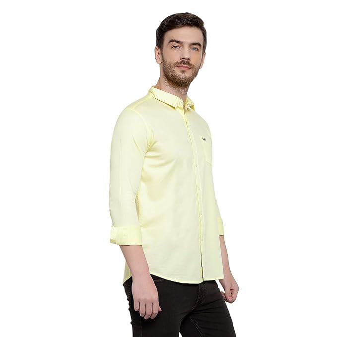 Mens Shirts Full Sleeve Cotton Casual Plain Shirt