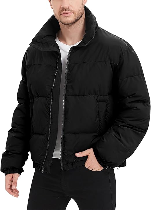 Mens Puffer Jacket Winter Coats Water