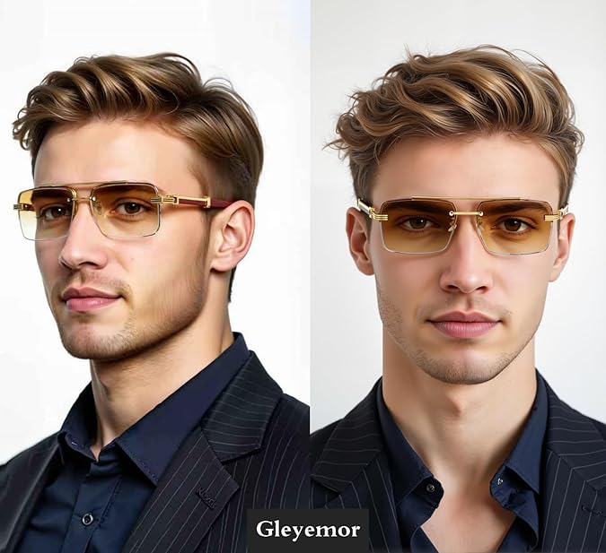 Mens Sunglasses Fashion Rimless