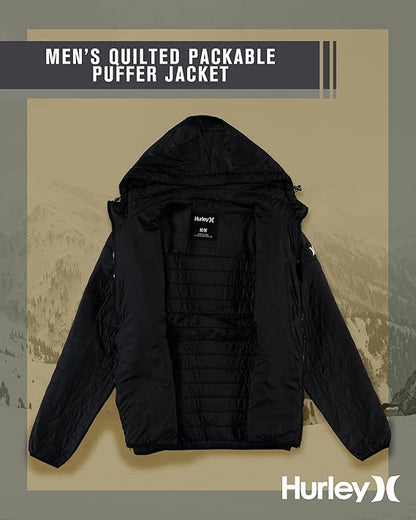 Mens Puffer Jacket - Lightweight Packable