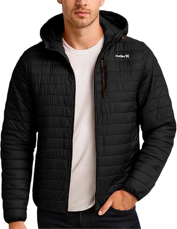 Mens Puffer Jacket - Lightweight Packable