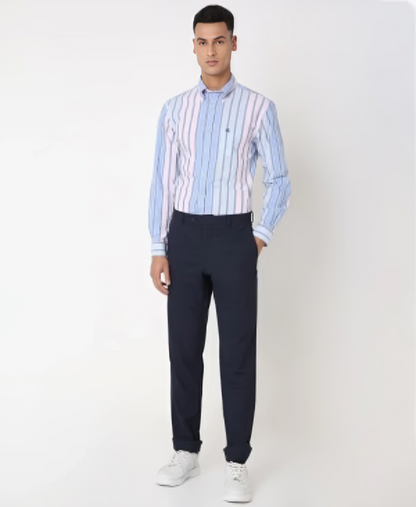 Friday Poplin Colourblock Regular Fit Sport Shirt