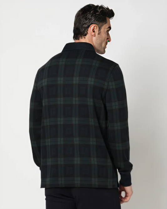 Rugby Checked Regular Fit Polo T-Shirt MRP